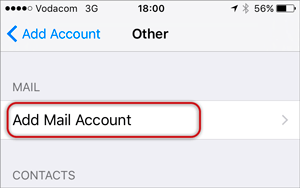 Add Mail Account