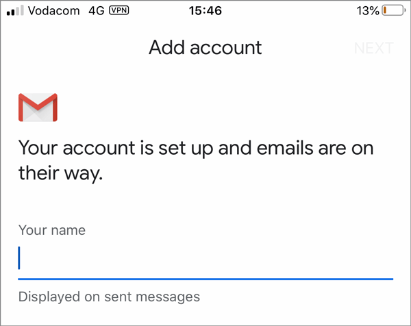 Account set up