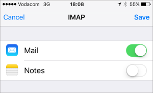 iphone mail notes